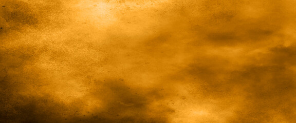 Gold background with vintage texture, yellow background with brown border, Elegant antique brown grunge on yellow background in shiny vintage metal design, gold painted wall, luxury gold background.