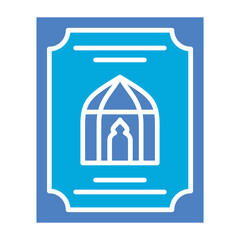 Poster Glyph Two Color Icon