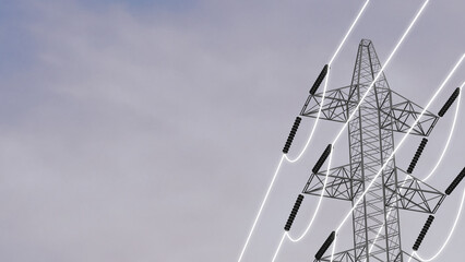 High Voltage Electric Transmission Tower