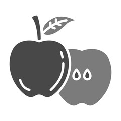 Apple Greyscale Glyph Icon