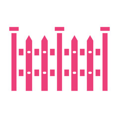 Fence Multicolor Glyph Icon