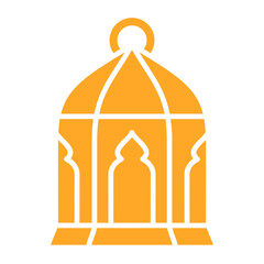 Lantern Multicolor Glyph Icon