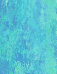 Fototapeta na wymiar Blue Green Paint Splatter Impressionist Background Texture