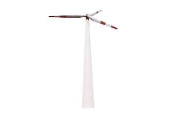 wind turbine isolated view from below