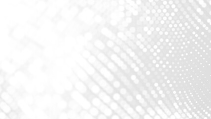 Dot white gray wave light technology texture background. Abstract big data digital concept. 3d rendering.