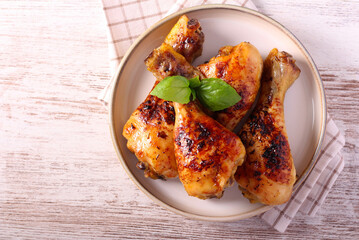 Roast spicy chicken drumsticks