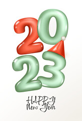 Merry Christmas and Happy New Year banner. Holiday greeting card. Vector illustration	