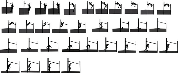 This is an image sequence of High Jump