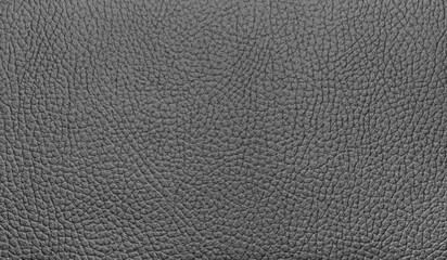 Dark gray leatherette texture as a background. Artificial leather with a large pattern, leather imitation. Leather background for design development