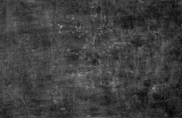 Blank wide screen Real chalkboard background texture in college concept for back to school panoramic wallpaper for black friday white chalk text draw graphic. Empty surreal room wall blackboard pale.
