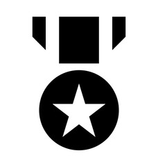 Star Medal Vector Icon 