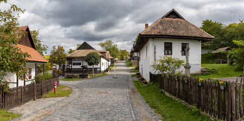 Fototapeta na wymiar view of the historic village center of Holloko