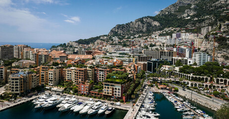 View of the harbor and part of the state of Monaco - 538639484