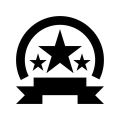 Star Shield Vector Icon 