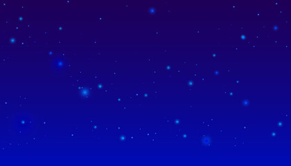 Starry night sky. Vector background