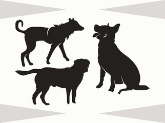Dog silhouette Svg, Dog  SVG