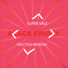 Black friday celebration with colorful background