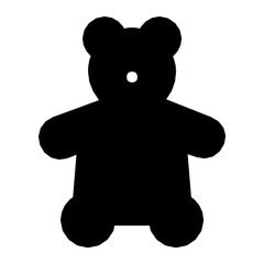 Teddy Bear Vector Icon 