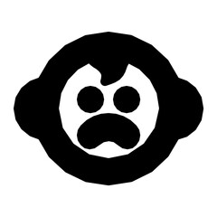 Unhappy Baby Vector Icon 