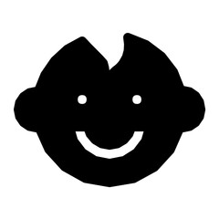 Smiling Baby Vector Icon 