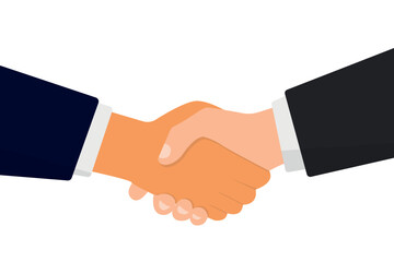 Handshake of business partners. Handshake icon. Symbol of success deal, agreement, partnership concepts. Business man shaking hands