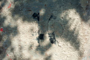 dry cement stains on metal plates