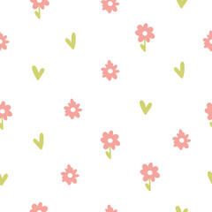 Fototapeta na wymiar vector illustration with colorful plants, pattern. for fabric, packaging, textile, wallpaper, apparel.