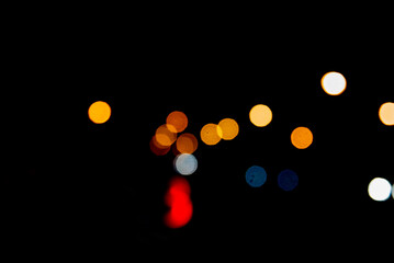 Defocus blur light night bokeh abstract on background.