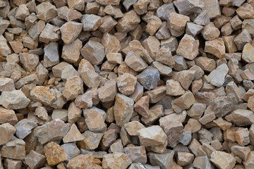 Rubble.Building material.The background of rubble on the construction site.