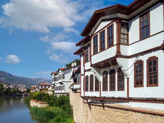 old Ottoman houses on the river