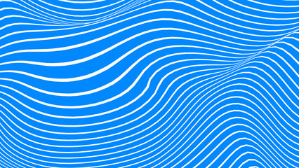 Fototapeta na wymiar Abstract blue white color lines wave pattern texture background. Use for graphic design about fashion cosmetic summer holiday business concept.