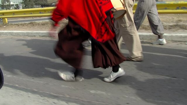 A Man Dancing during A Traditional Leguero Drum Display in the Province of Santiago del Estero, Argentina.