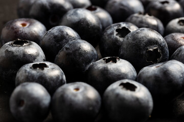 closeup of some blueberries or currants
