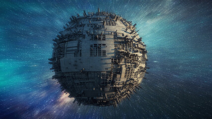 3d render. UFO spaceship alien © Miguel Aguirre