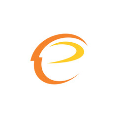 Electric Letter E Logo Vector