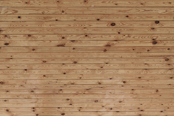 Wooden brown wall from horizontal boards