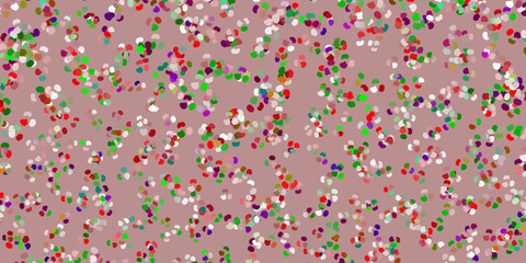 Light multicolor vector texture with memphis shapes.