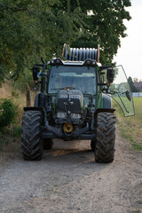 tractor in the field