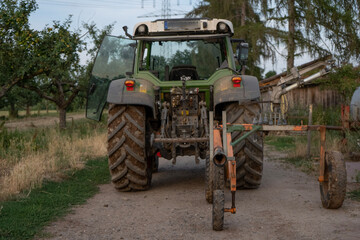 Obraz premium tractor in a field
