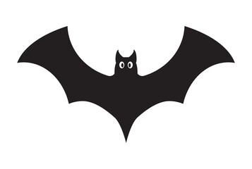 Halloween Bat vector icon isolated on white background