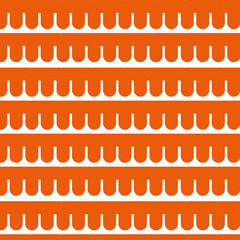 Cute abstract seamless orange geometric pattern