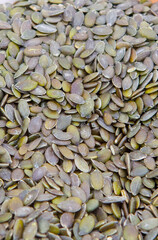 Whole dried pumpkin green seeds
