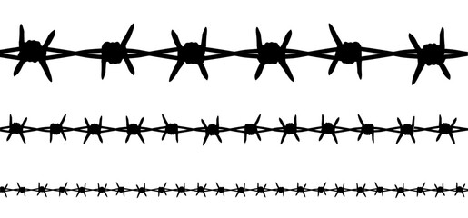 repression. World refugee day, remembrance of slave trade and its abolition Freedom Refugees Vector signs symbol.  Sea boat camp barbwire june Barbed wire migrants. Prison, jail or goal. Razor