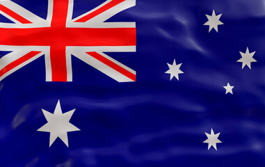 National flag of Australia. Background  with flag of Australia