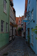 Gasse in der Altstadt von Bremen, Deutschland