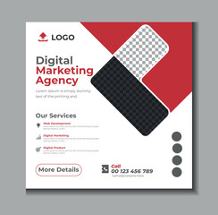 Digital marketing agency and corporate social media post template design