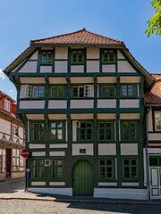 Fachwerkhaus in der Altstadt von Northeim in Niedersachsen in Deutschland 