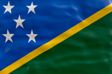 National flag of Solomon islands.  Background  with flag of -Solomon islands