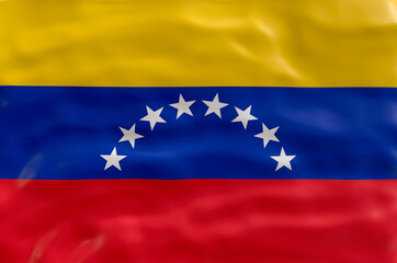 National flag of Venezuela. Background  with flag of Venezuela