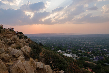 View from Northcliff Hill of the surrounding suburbs of northern Johannesburg